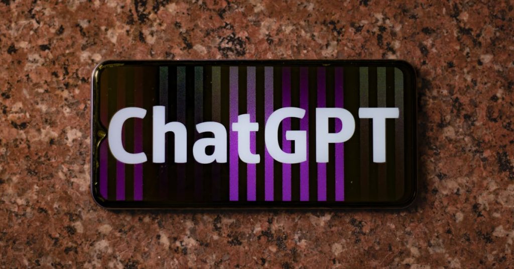 ChatGpt webpage open on Smartphone.